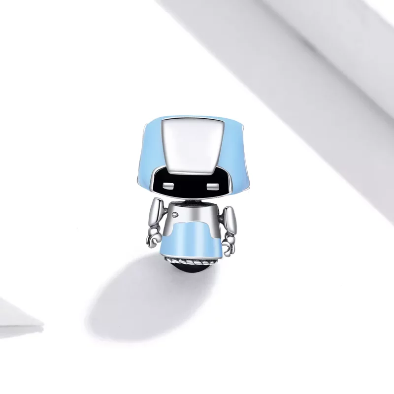 (afbeelding voor) Pandora Style Saffier Robot Bedel - SCC1773 - Bekijken 2