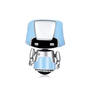 (afbeelding voor) Pandora Style Saffier Robot Bedel - SCC1773