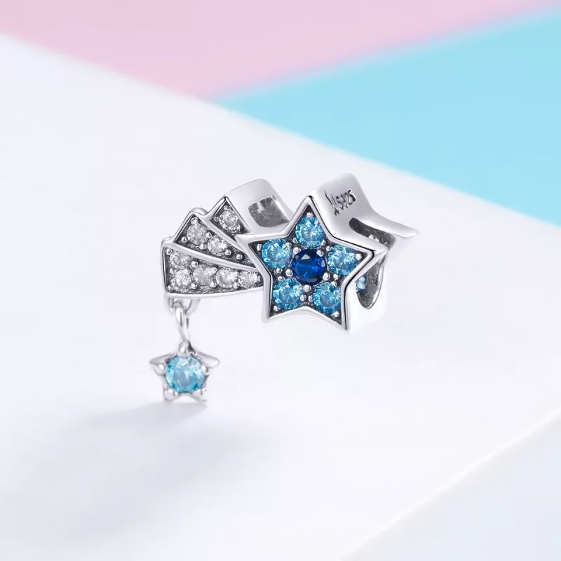 (afbeelding voor) Pandora Style Saffier Sieraden Sterren Bedel - SCC912 - Bekijken 2
