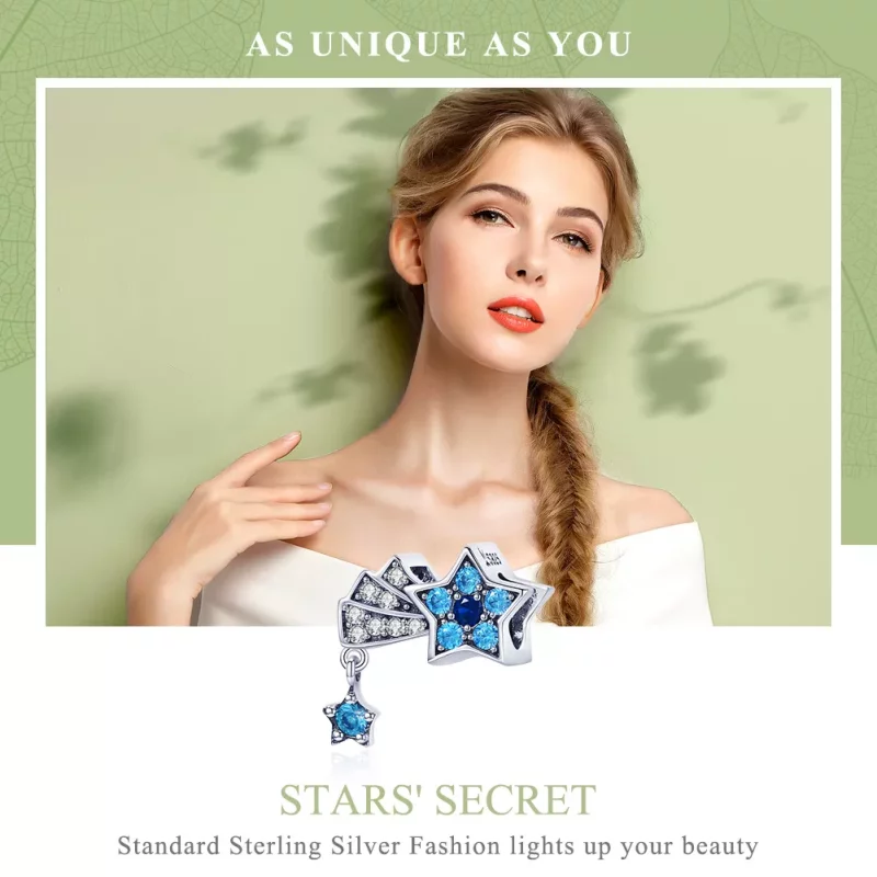 (afbeelding voor) Pandora Style Saffier Sieraden Sterren Bedel - SCC912 - Bekijken 6