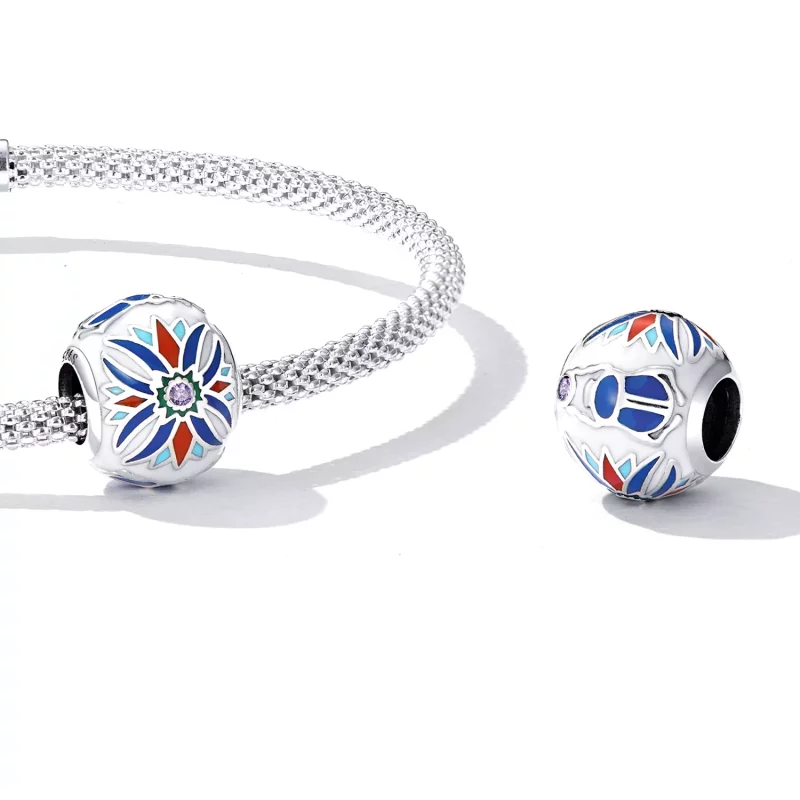 (afbeelding voor) Pandora Style Scarabee Lotus Bedel - SCC2254 - Bekijken 4