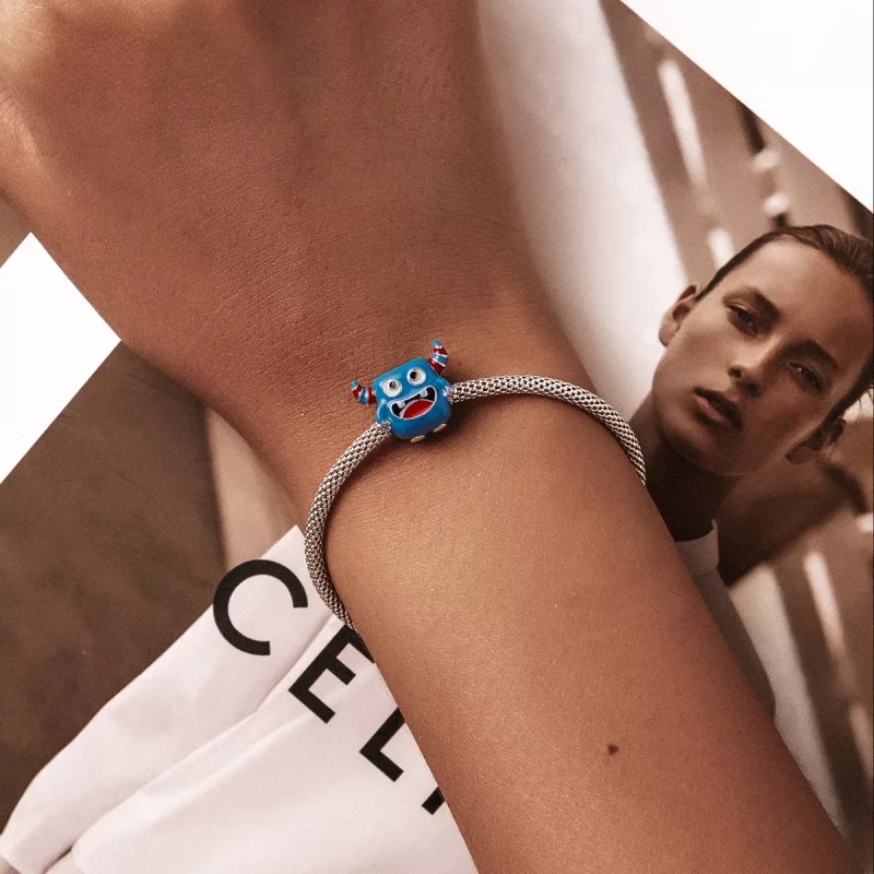 (afbeelding voor) Pandora Style Schattig Monster Bedel - SCC2055 - Bekijken 5