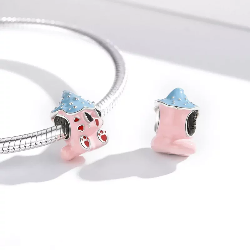 (afbeelding voor) Pandora Style Schattige Kattenpop Bedel - SCC1939 - Bekijken 3