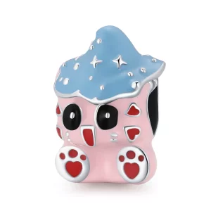 Pandora Style Schattige Kattenpop Bedel - SCC1939 (afbeelding voor) Pandora Style Schattige Kattenpop Bedel - SCC1939