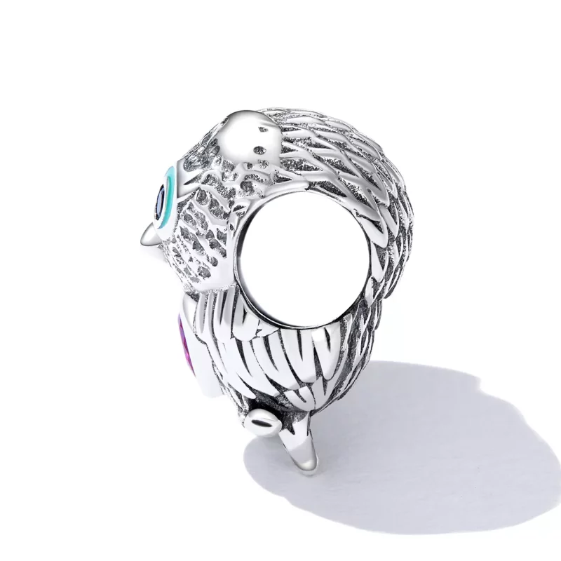 (afbeelding voor) Pandora Style Schattige Uil Bedel - SCC2253 - Bekijken 3