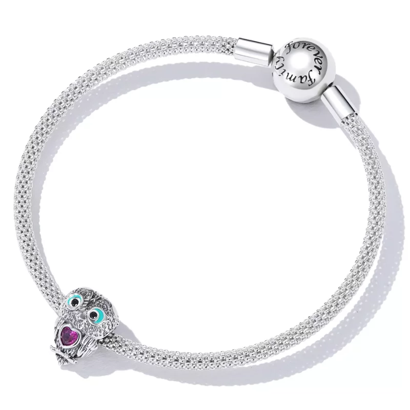 (afbeelding voor) Pandora Style Schattige Uil Bedel - SCC2253 - Bekijken 5