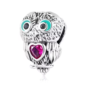 (afbeelding voor) Pandora Style Schattige Uil Bedel - SCC2253