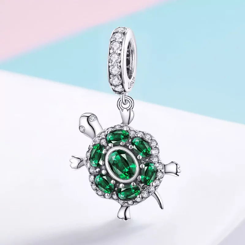 (afbeelding voor) Pandora Style Schildpad Hangende Bedel - SCC1017 - Bekijken 2