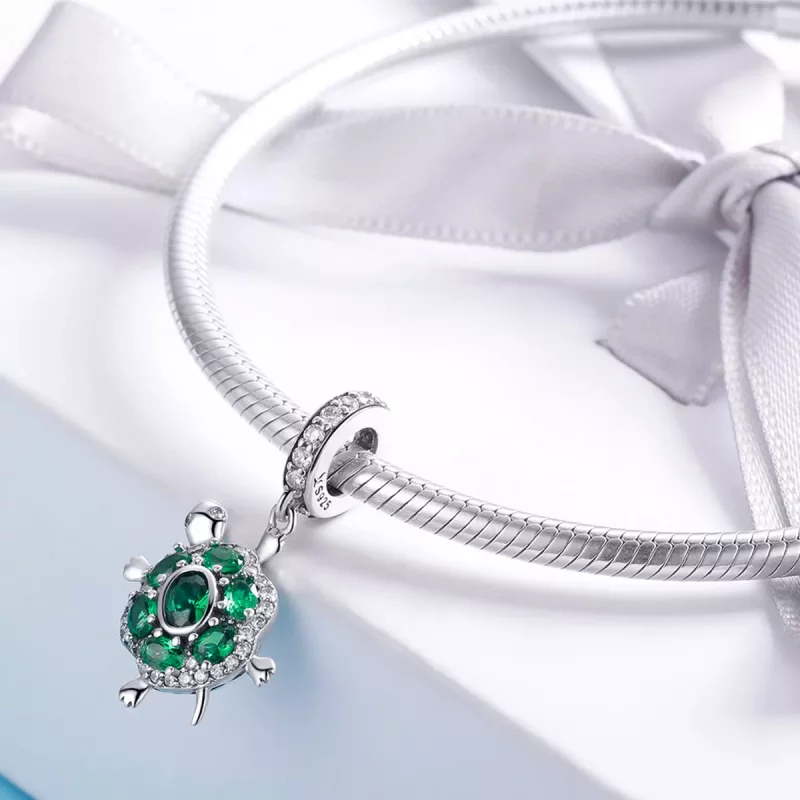 (afbeelding voor) Pandora Style Schildpad Hangende Bedel - SCC1017 - Bekijken 3