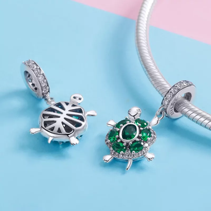 (afbeelding voor) Pandora Style Schildpad Hangende Bedel - SCC1017 - Bekijken 4