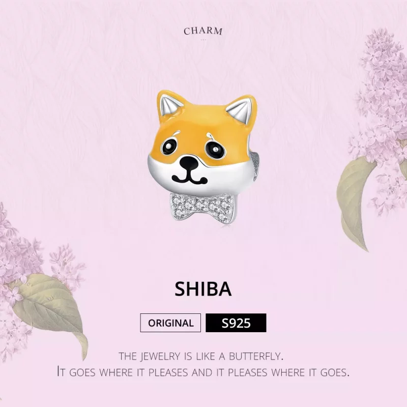 (afbeelding voor) Pandora Style Shiba Inu Bedel - BSC188 - Bekijken 6