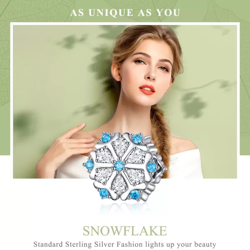 (afbeelding voor) Pandora Style Sneeuwvlok Bedel - SCC1077 - Bekijken 2