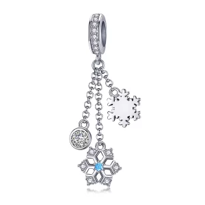 (afbeelding voor) Pandora Style Sneeuwvlok Hangende Bedel - SCC1020