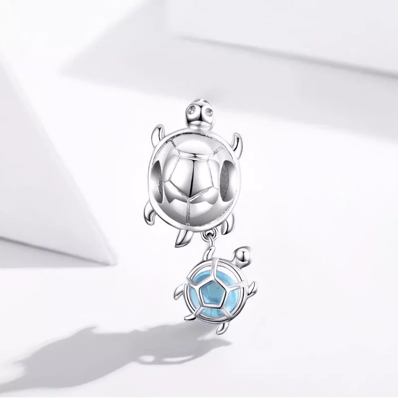 (afbeelding voor) Pandora Style Speelse schildpad Bedel - BSC332 - Bekijken 2