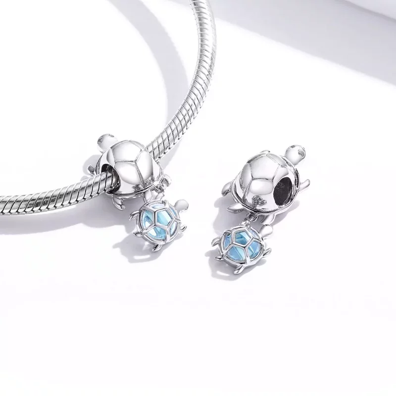 (afbeelding voor) Pandora Style Speelse schildpad Bedel - BSC332 - Bekijken 4