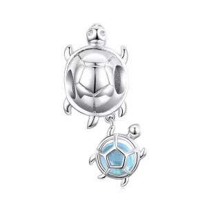 (afbeelding voor) Pandora Style Speelse schildpad Bedel - BSC332