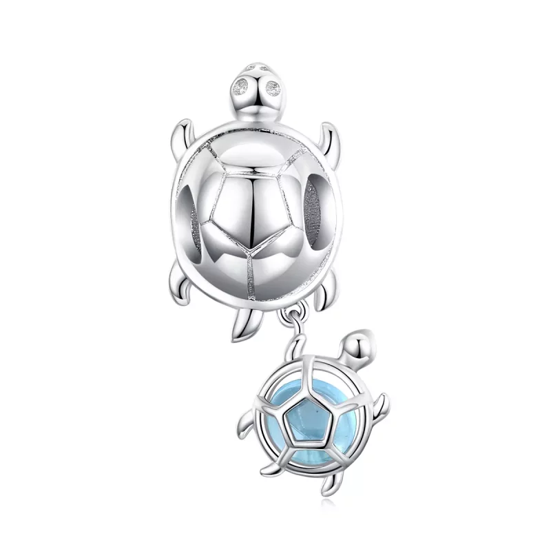 (afbeelding voor) Pandora Style Speelse schildpad Bedel - BSC332