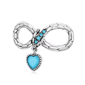 (afbeelding voor) Pandora Style Spirit Snake Oneindige Liefde Bedel - SCC2004