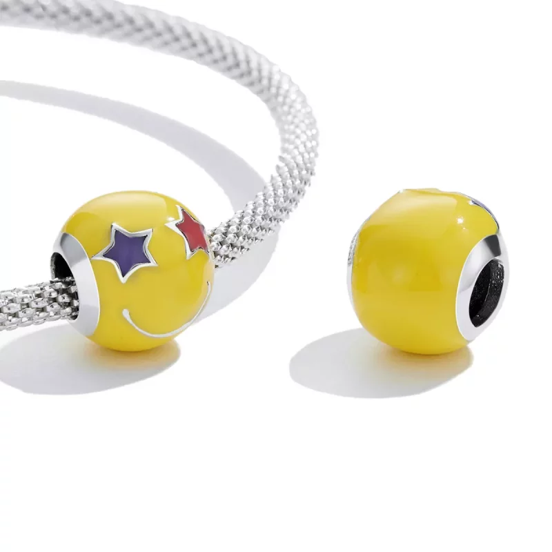 (afbeelding voor) Pandora Style Star Eye Smiley Bedel - SCC2190 - Bekijken 3
