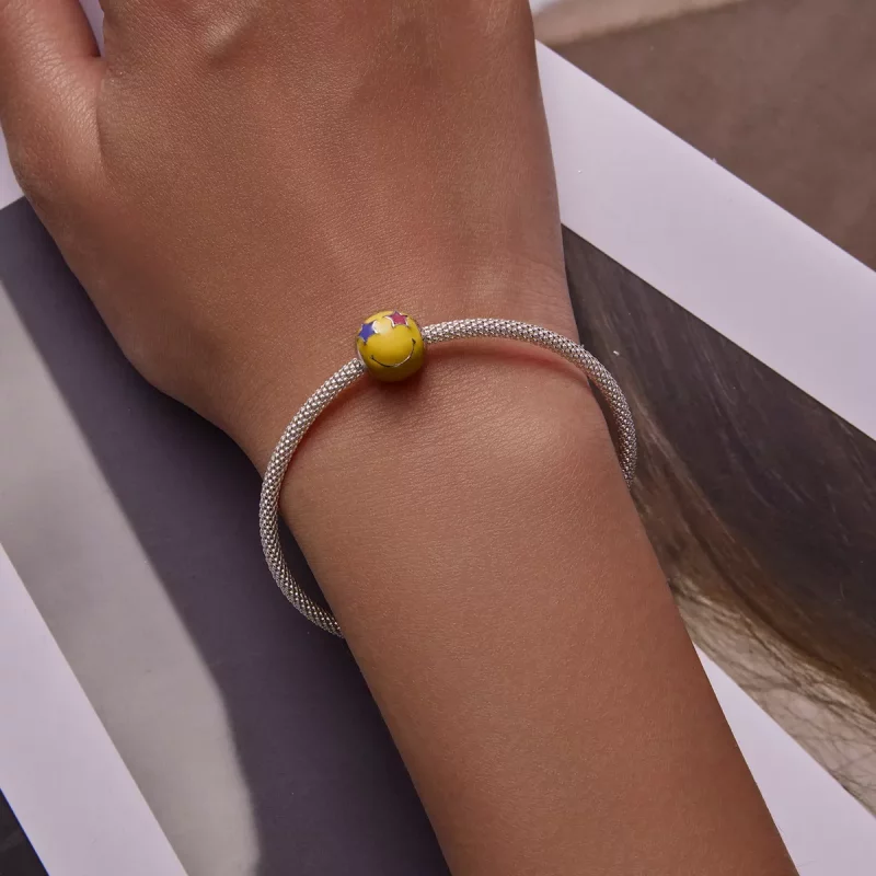 (afbeelding voor) Pandora Style Star Eye Smiley Bedel - SCC2190 - Bekijken 5