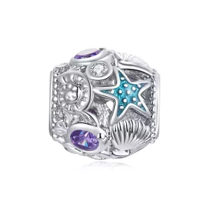 Pandora Style Sterren en schelp Bedel - SCC1805 (afbeelding voor) Pandora Style Sterren en schelp Bedel - SCC1805