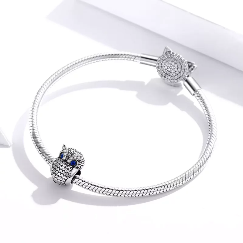 (afbeelding voor) Pandora Style stralende uil Bedel - SCC1607 - Bekijken 3