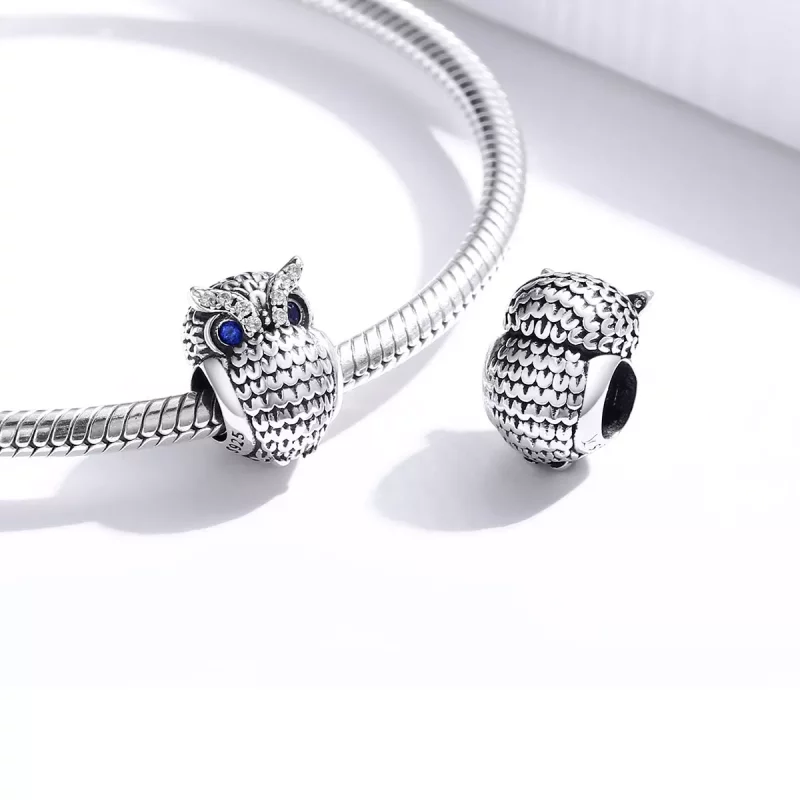 (afbeelding voor) Pandora Style stralende uil Bedel - SCC1607 - Bekijken 4