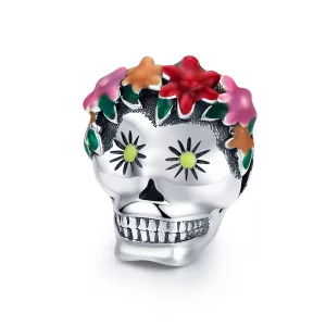 (afbeelding voor) Pandora Style Suiker schedel Bedel - SCC888