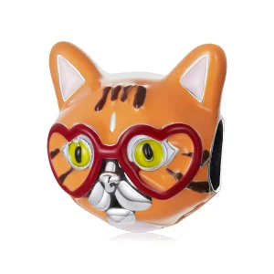 Pandora Style Sweetheart Grote Oranje Kat Bedel - SCC2092 (afbeelding voor) Pandora Style Sweetheart Grote Oranje Kat Bedel - SCC2092