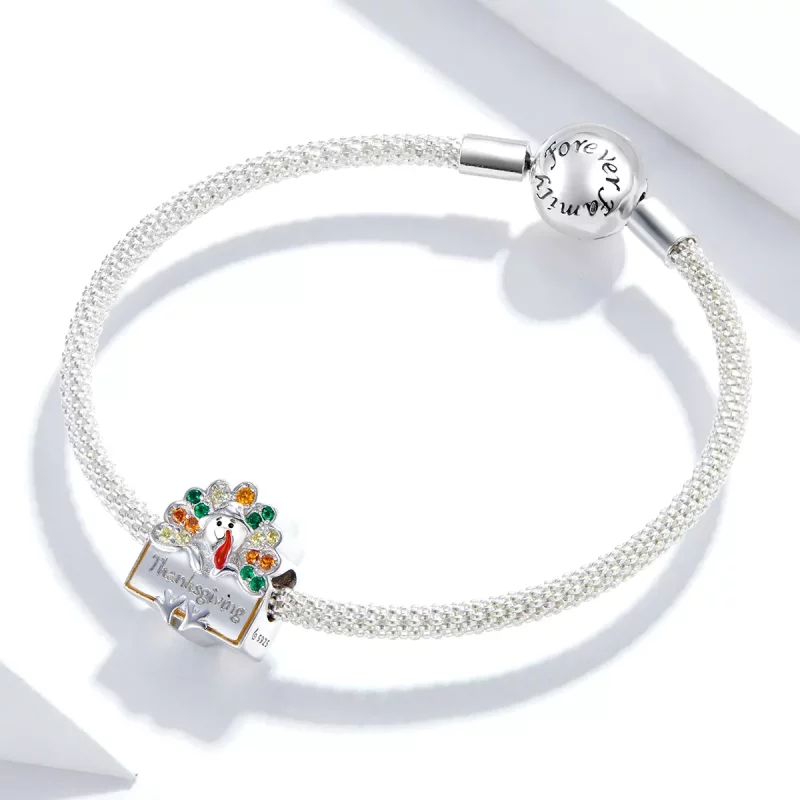 (afbeelding voor) Pandora Style Thanksgiving Turkije Bedel - BSC339 - Bekijken 3