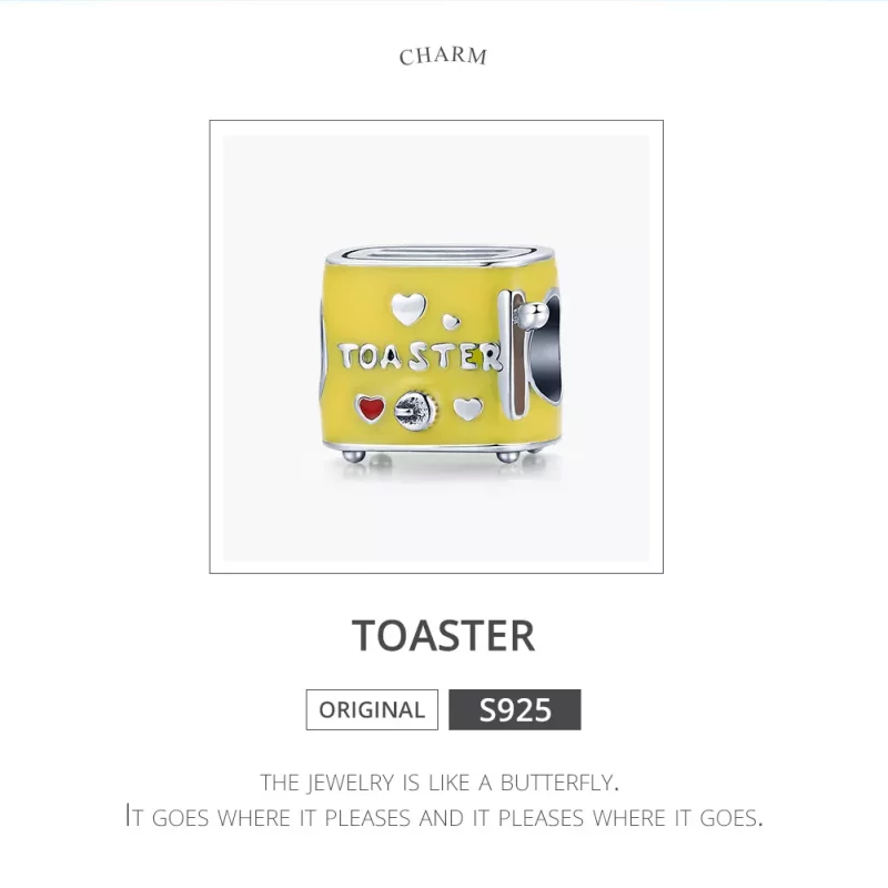 (afbeelding voor) Pandora Style Tosti apparaat Bedel - SCC1863 - Bekijken 6