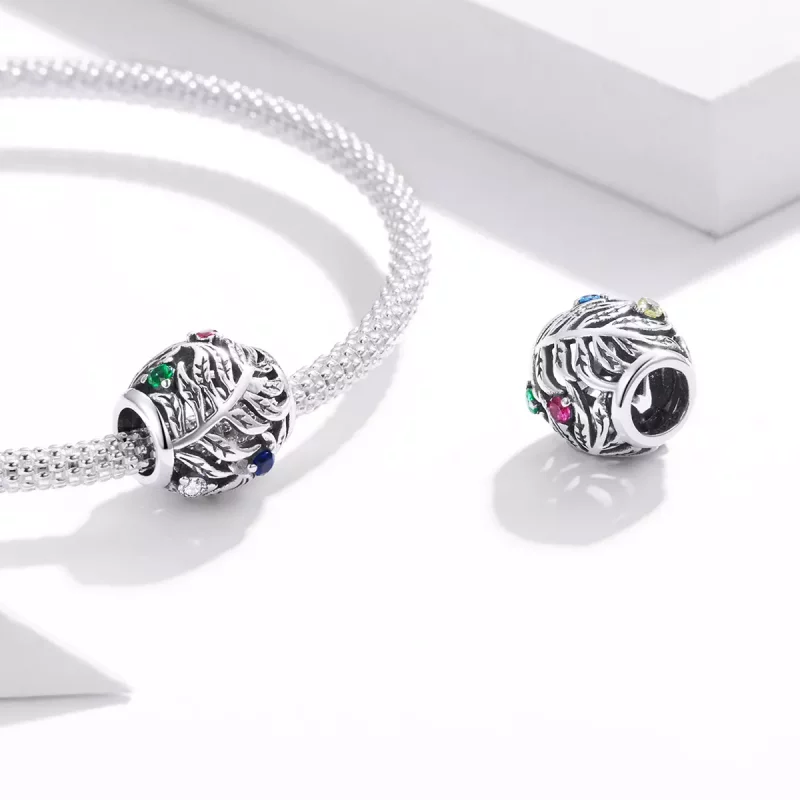 (afbeelding voor) Pandora Style Tropische bladeren Bedel - BSC450 - Bekijken 4