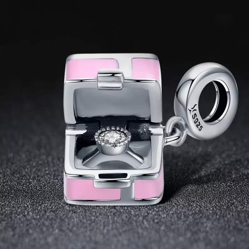 (afbeelding voor) Pandora Style Trouwring Bedel - SCC549 - Bekijken 2