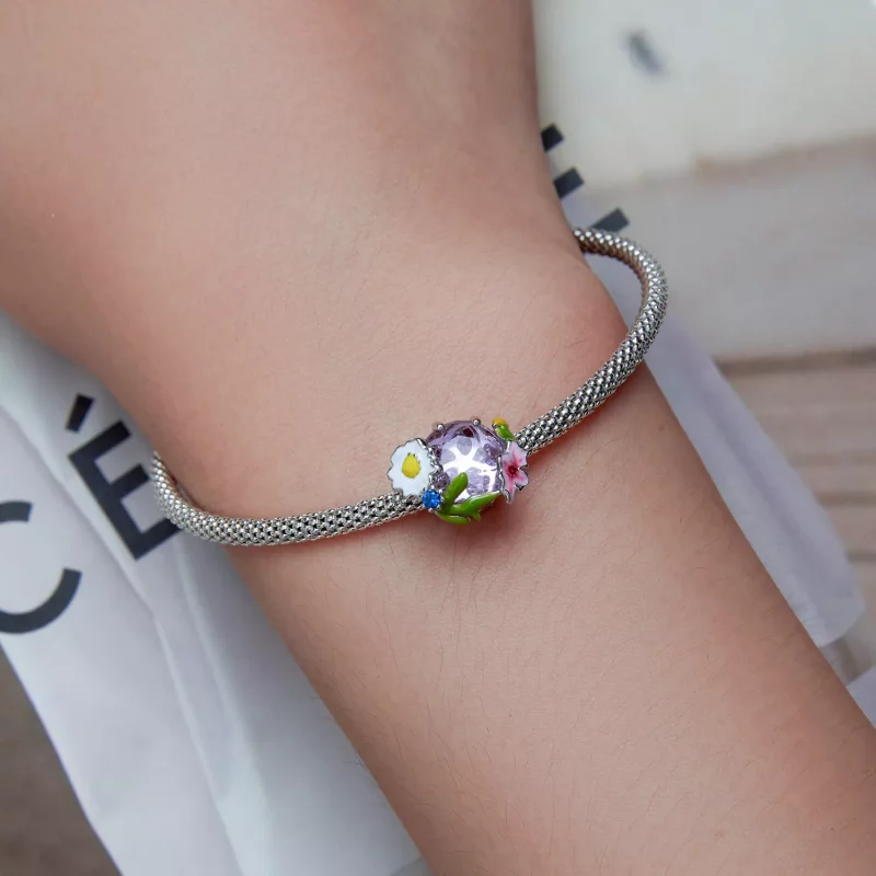(afbeelding voor) Pandora Style Tuin Bedel - BSC647 - Bekijken 6