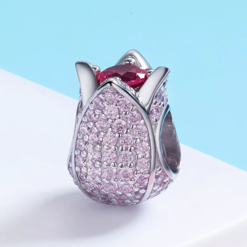 (afbeelding voor) Pandora Style Tulp Bedel - SCC569 - Bekijken 4