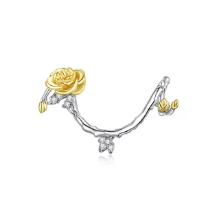 (afbeelding voor) Pandora Style Tweekleurige rozenstokken Bedel - BSC322
