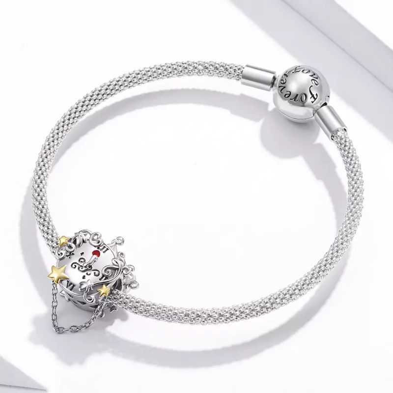 (afbeelding voor) Pandora Style Two-tone Magische klok Bedel - BSC406 - Bekijken 3
