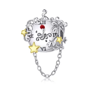 Pandora Style Two-tone Magische klok Bedel - BSC406 (afbeelding voor) Pandora Style Two-tone Magische klok Bedel - BSC406