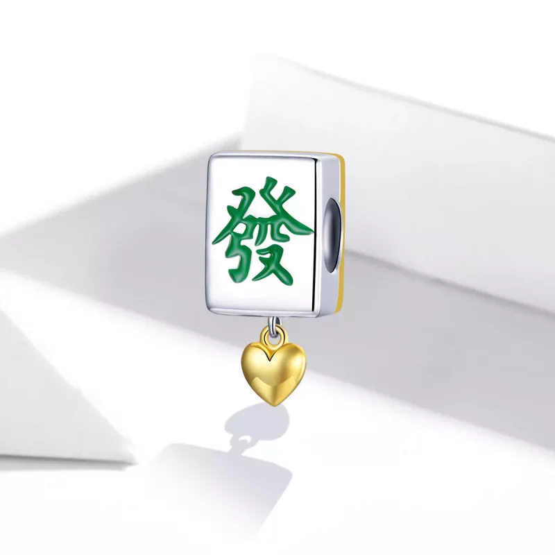 (afbeelding voor) Pandora Style Two-tone Mahjong-tegels Bedel - SCC1751 - Bekijken 2