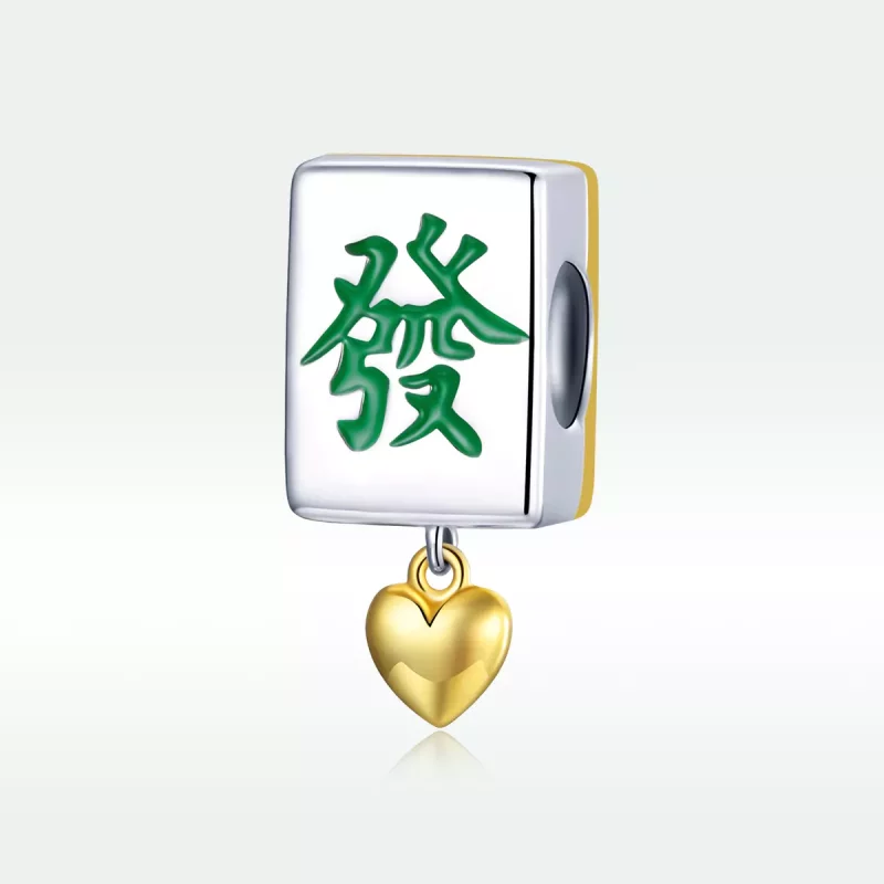 (afbeelding voor) Pandora Style Two-tone Mahjong-tegels Bedel - SCC1751 - Bekijken 5