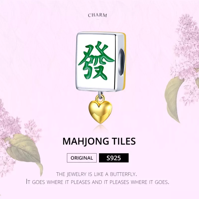 (afbeelding voor) Pandora Style Two-tone Mahjong-tegels Bedel - SCC1751 - Bekijken 6