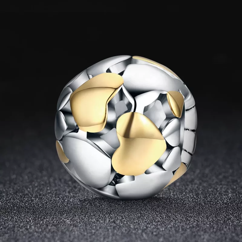 (afbeelding voor) Pandora Style Two-tone Mijn hart is helder Bedel - SCC537 - Bekijken 2