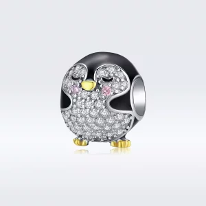 Pandora Style Two-tone pinguïn Bedel - BSC126 (afbeelding voor) Pandora Style Two-tone pinguïn Bedel - BSC126