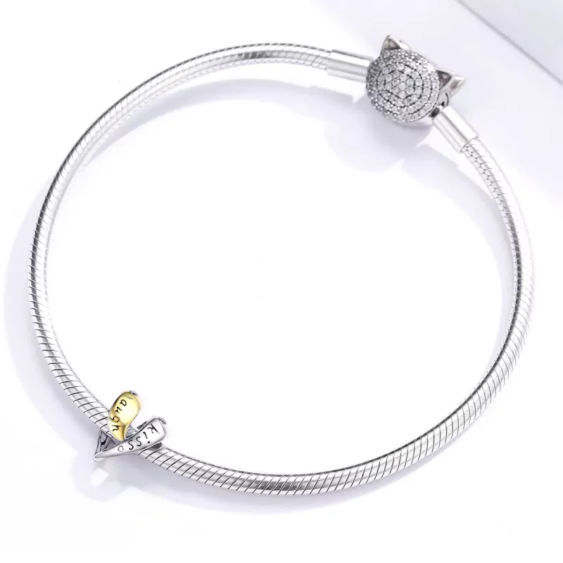 (afbeelding voor) Pandora Style Two-tone Verliefd Bedel - BSC227 - Bekijken 3