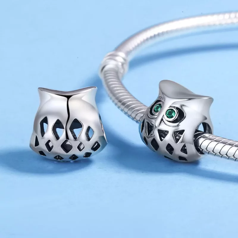 (afbeelding voor) Pandora Style Uil Bedel - SCC424 - Bekijken 5