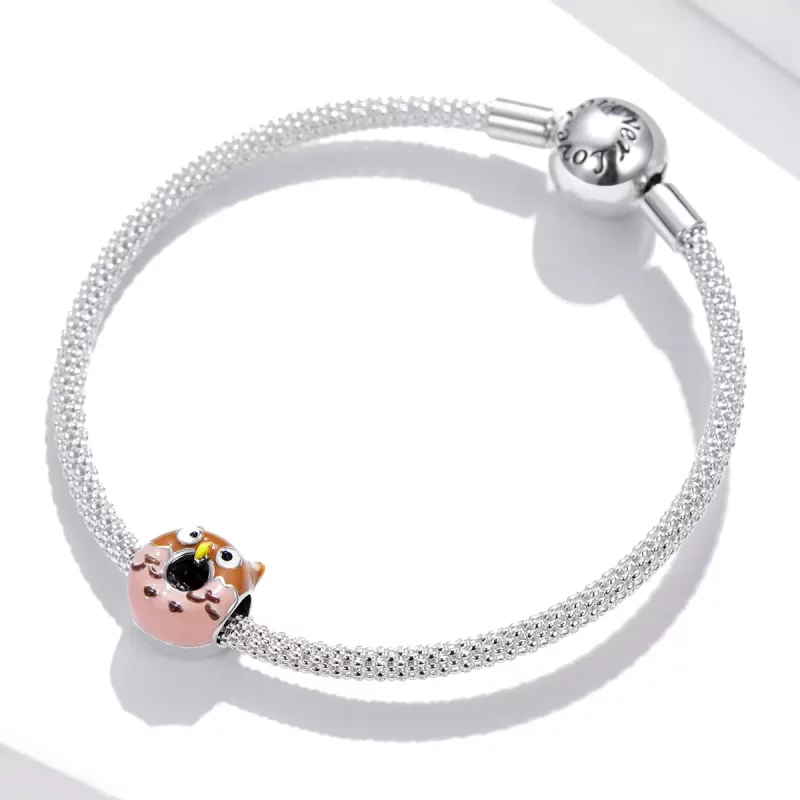 (afbeelding voor) Pandora Style Uil Donuts Bedel - SCC1882 - Bekijken 3