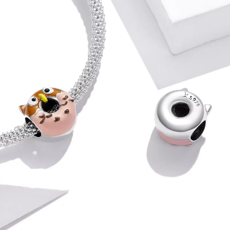 (afbeelding voor) Pandora Style Uil Donuts Bedel - SCC1882 - Bekijken 4