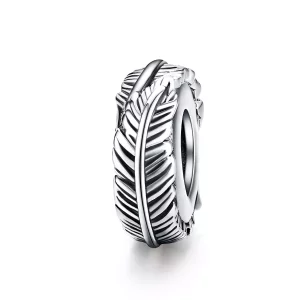 (afbeelding voor) Pandora Style Veer Spacer Bedel - SCC1236