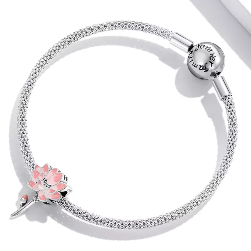 (afbeelding voor) Pandora Style Verse Lotus Bedel - SCC2157 - Bekijken 3