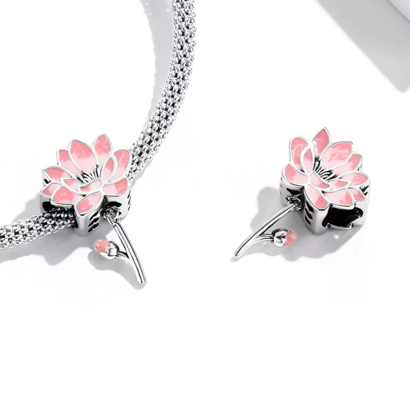 (afbeelding voor) Pandora Style Verse Lotus Bedel - SCC2157 - Bekijken 4